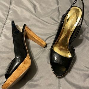 Black patent leather BCBGirls size 8.5 heels